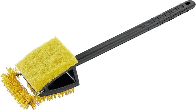 Mr. Bar-B-Q XL Triple Action Grill Brush Powered by Scrub Daddy