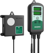 Inkbird ICC-510 CO2 Controller CO2 Meter Dual Plug Carbon Dioxide Controller Fit with CO2 Regulator and Inline Exhaust Fan for Grow Tent, Grow Room, Greenhouse, Grower