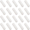 FDXGYH 20 Pcs Greenhouse Film Clamps ABS Snap ClampTube Clip Garden Buildings Tube Clip for 1" PVC Pipe（White）