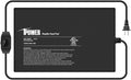 iPower 8 by 12-Inch 16 Watts Reptile Heating Mat with Temperature Controller Under Tank Warmer Terrarium Heat Pad for Reptiles and Amphibians, Black