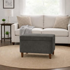 HomePop 24" Storage Ottoman, Gray (K7732-F2281-V), Large