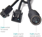 Okin Model JLDQ-11 & JLDQ.11.156.333P Power Recliner Lift Chair Motor, JLDQ.11.156.333P Electric Sofa Couch Actuator Replacement Parts