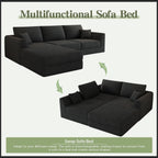 106” Modular Sectional Sofa, Cloud Sectional Couch with Deep Seat, Modern Modular L-Shape Sofa Couch with Chaise,Upholstered Couches for Living Room Bedroom No Assembly Required