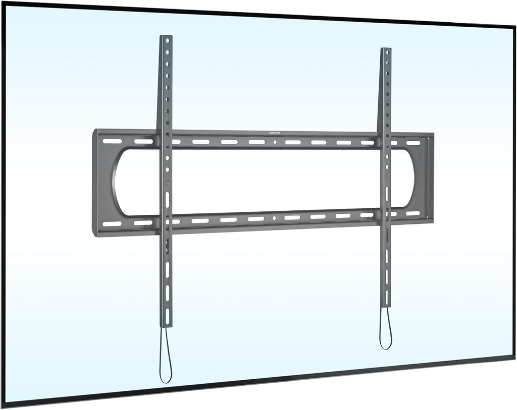 Mount-It! Heavy Duty XXL Fixed TV Mount for Extra Large TVs, Ultra Low Profile Wall Mount, max VESA 900x600, Holds 264lb, Flush TV Mount for 60", 65", 70", 75", 80", 85", 90", 100",120"
