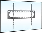Mount-It! Heavy Duty XXL Fixed TV Mount for Extra Large TVs, Ultra Low Profile Wall Mount, max VESA 900x600, Holds 264lb, Flush TV Mount for 60", 65", 70", 75", 80", 85", 90", 100",120"