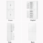 71" Tall Kitchen Pantry Cabinet with Storage, Cupboard for Kitchen