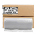 Aluf Plastics Plastic Sheeting - 10' x 100', 6 MIL Heavy Duty Gauge - Clear Vapor and Moisture Barrier Sheet Tarp/Drop Cloth for Painting, Furniture Covers, Carpet Cover, Floor, Paint, Painters