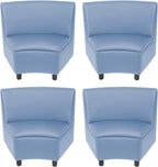 FDP Kid Comfort Collective Modular Wedge Chairs, 4-Pack - Powder Blue