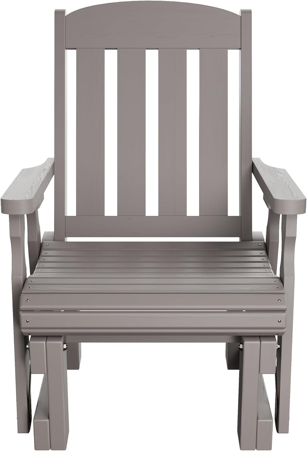 Amish Casual Heavy Duty 600 Lb Mission High Back Treated Glider Chair (Semi Solid Grey Stain)