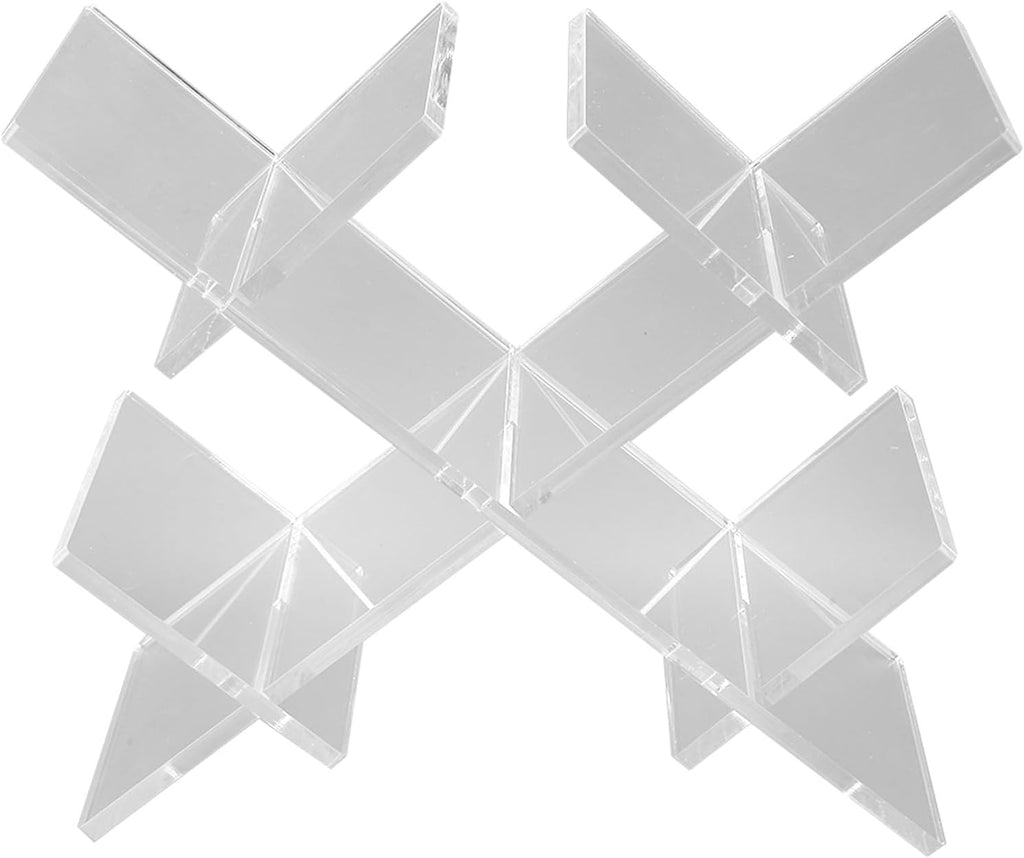 Countertop Wine Rack, 5 Bottle Wine Holder Stand with Transparent Acrylic Tabletop Storage for Home Kitchen Bar