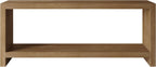 LUMISOL 63-Inch Farmhouse Console Table with Shelf, Light Brown | 2-Tier Rustic Entryway Table with Wood Veneer, Vintage Sofa Table for Behind Couch, for Living Room, for Hallway