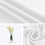 10x12ft White Backdrop for Photography, Polyester White Screen with 4 Clamps for Multiple Occasions