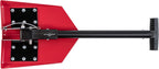 DMOS Delta Shovel - Collapsible Heavy-Duty Steel Folding Shovel for Camping, Overlanding, Survival, Military, Hunting, & Off-Road Use - Racing Red - Regular