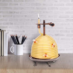 Candle by the Hour 70-Hour Beehive Candle, Eco-friendly Natural Beeswax with Cotton Wick
