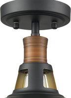 CLAXY Industrial Farmhouse Ceiling Light 1-Light Barn Ceiling Light Fixture Flush Mount for Bedroom Hallway Porch