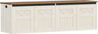 Hzuaneri 59" Farmhouse Storage Chest and Bench | 70 Gal | 330lb Seat