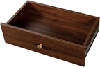 Black Farmhouse Kitchen Pantry Hutch, Storage Cabinet with Drawers, Freestanding Buffet Sideboard Coffee Bar (Walnut)