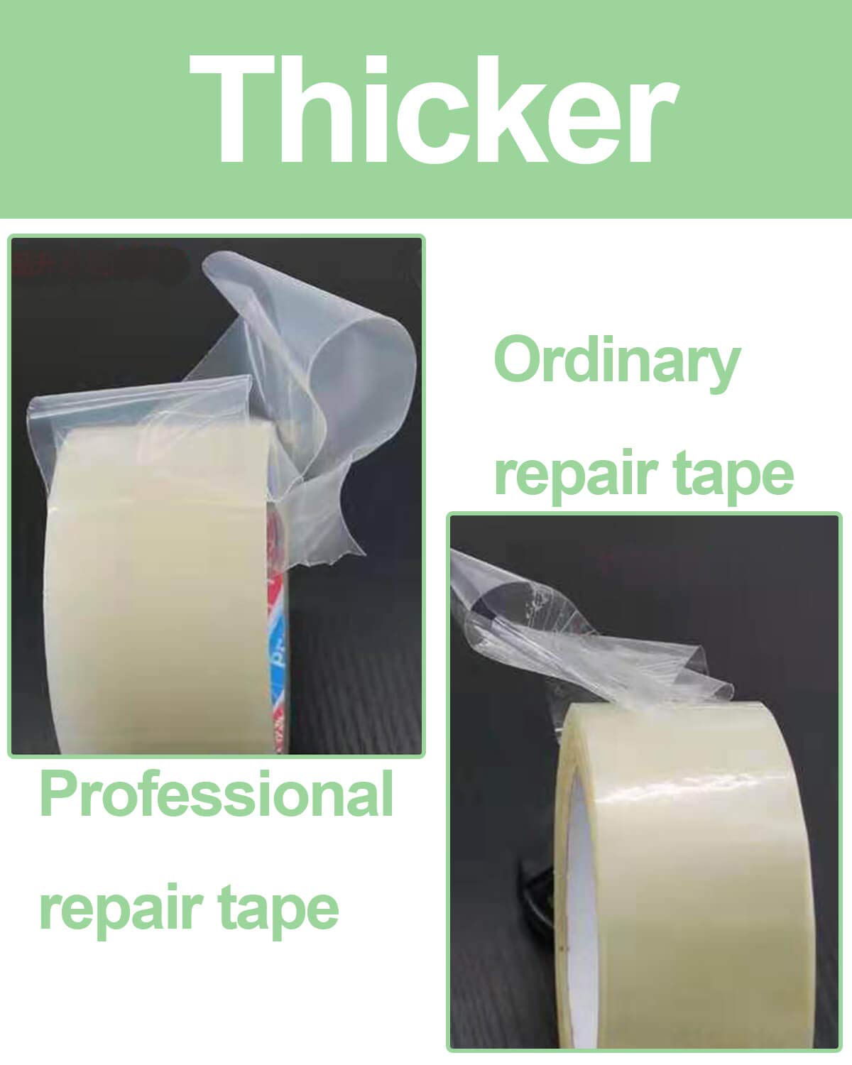 vensovo Greenhouse Covering Plastic Repair Tape - Heavy Duty 6″x108′ Garden Green House Sheeting, Plastic Polyethylene Film Repair Tape