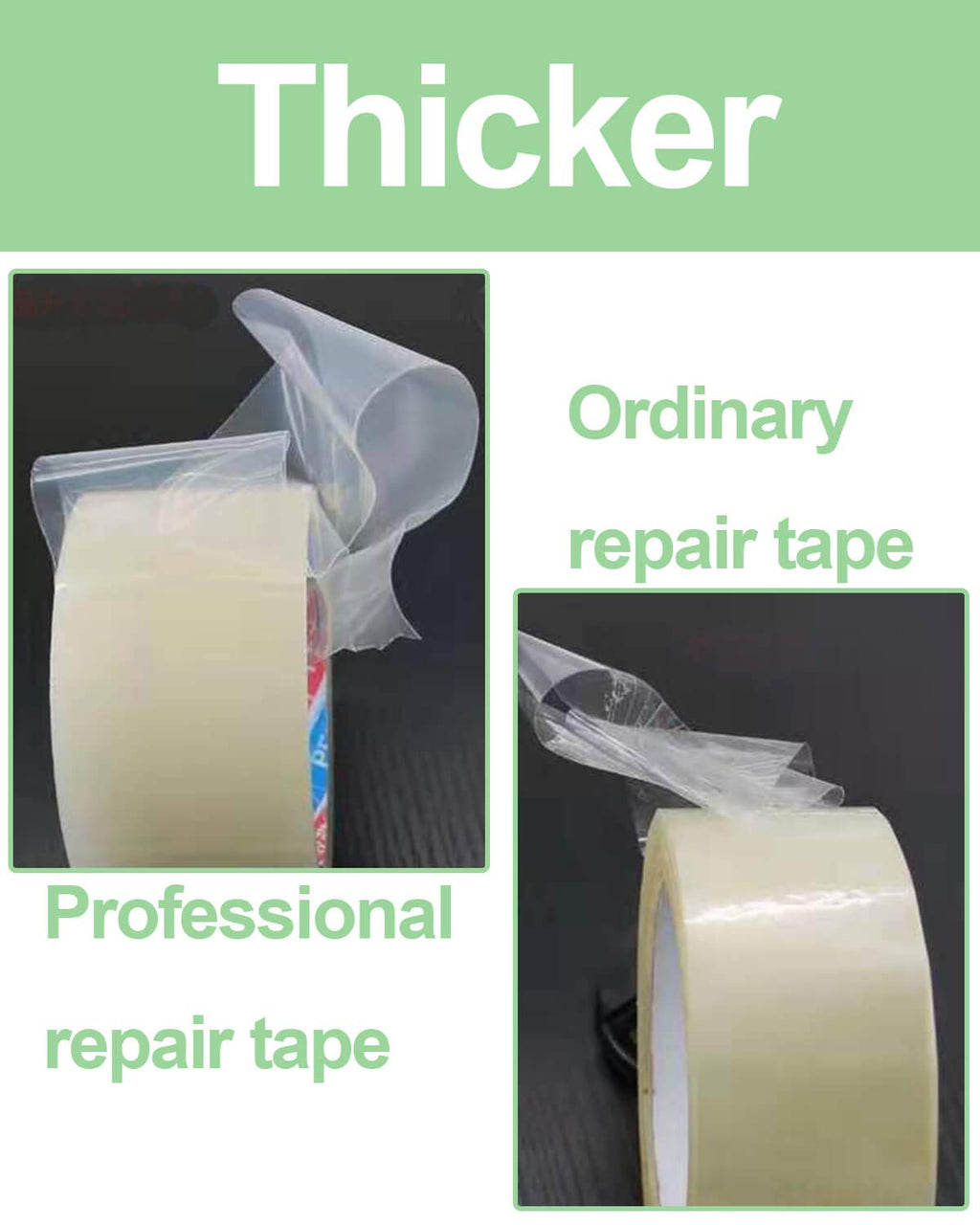 vensovo Greenhouse Covering Plastic Repair Tape - 6 mil Thickness 2″x108′ Garden Green House Sheeting, Plastic Polyethylene Film Repair Tape