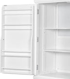 VilroCaz Freestanding Large Kitchen Pantry, Wooden Kitchen Organizers and Storage Kitchen Cabinet with 4 Drawers, Cupboard, 5 Doors, Adjustable Shelves for Dining Room (White-3.15)
