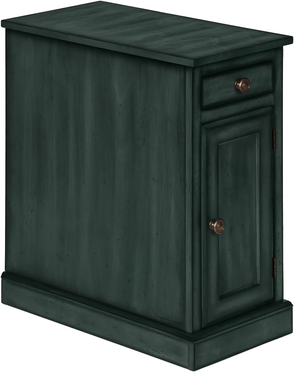 Monarch Specialties I 3992 Accent Table, End, Side Table, Nightstand, Antique Blue Veneer, Traditional