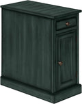 Monarch Specialties I 3992 Accent Table, End, Side Table, Nightstand, Antique Blue Veneer, Traditional