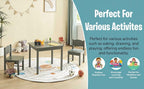 HYGRAD BUILT TO SURVIVE Kids Wooden Table and Chair Set - Stable and Sturdy Toddler Activity Table for Craft, Art - Perfect Children Gift for Livingroom, Daycare, Classroom, Playroom (White)