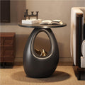 Round Side Table, Nightstand, Stylish Sofa Accent Table, Suitable for Living Room, Bedroom, Balcony