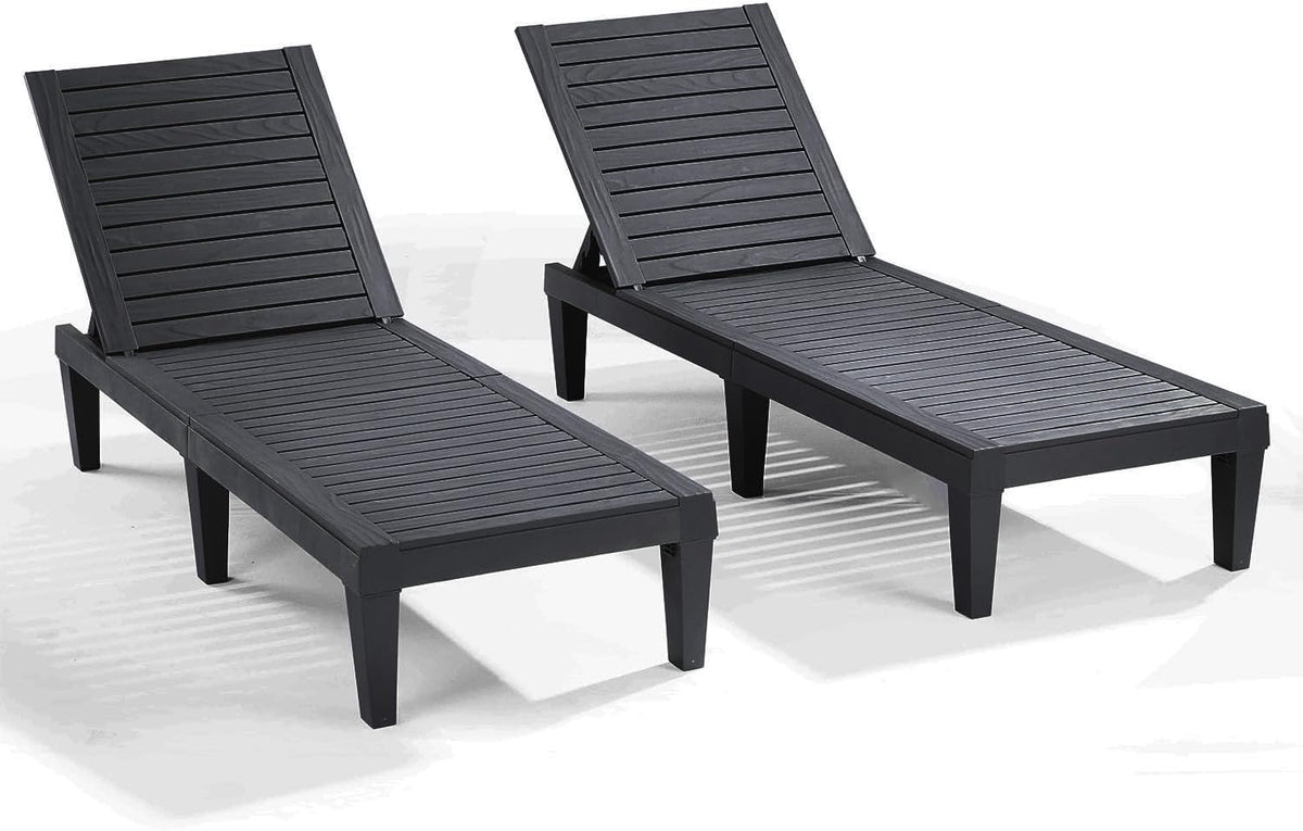 Nestl Lounge Chair Outdoor, Tanning Chair, Chaise Lounge Outdoor Set of 2