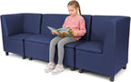 FDP Kid Comfort Collective Modular Corner Chairs with Sofa, 3-Piece Set - Navy