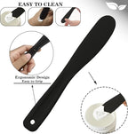 12Pcs Silicone Facial Mask Bowl DIY Face Mask Mixing Bowl for Home Salon Spa Face Skin Applicator Bowl with Stir Sticks, Black