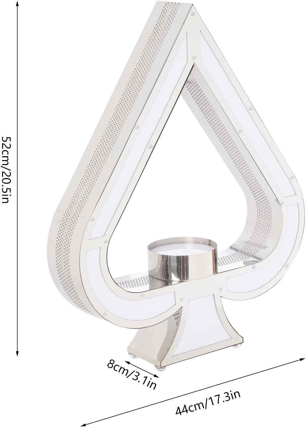 DouSeiAi LED Lighted Liquor Bottle Display Shelf,Ace of Spades Champagne Bottle Presenter, Champagne Bottles Display Stands for Bar/Hotel/Nightclub/Private Bottle Presenter Party