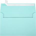 LUXPaper A9 Invitation Envelopes | Peel & Press | 5 3/4" x 8 3/4" | Seafoam Blue | 80lb. Text | 50 Qty