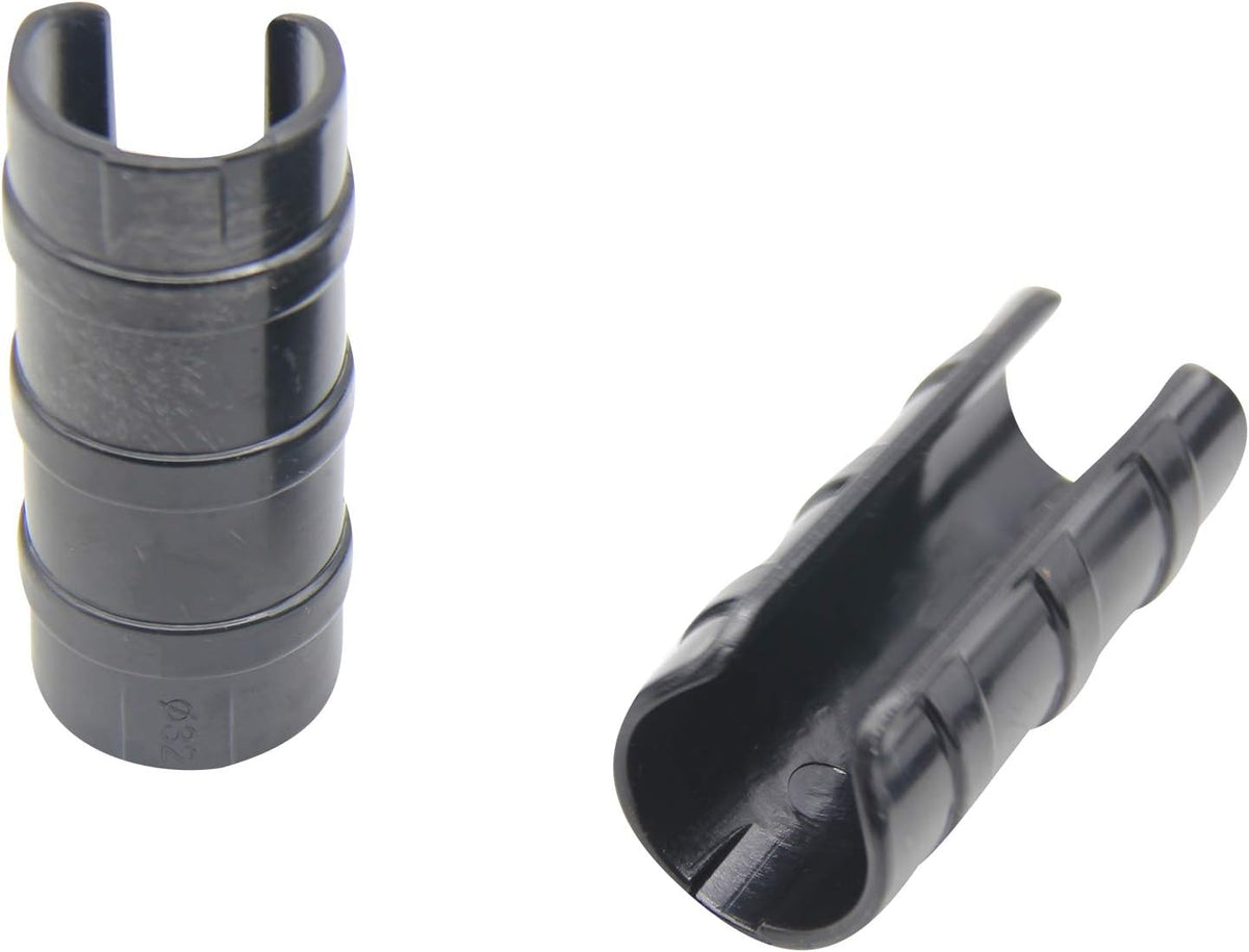 Garden Buildings Tube Clip 1.26 inch Black Greenhouse Clips Greenhouse Frame Pipe Tube Film Clip Connector Kit Pack of 10, Can Clamping Something Outer Diameter of 1.22-1.3in
