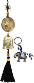 Traditional Lucky Feng Shui Wind Chime Bell Hanging Ornament Decoration for Protection Success Peace and Wealth (Horse)