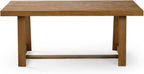 Plank+Beam Classic 72 Inch Dining Table, Rectangular, Pecan Wirebrush | Non-Toxic Finishes, Versatile Design, Farmhouse Design, Elegant Details, Easy Assembly, Quick Setup, Solid Wood