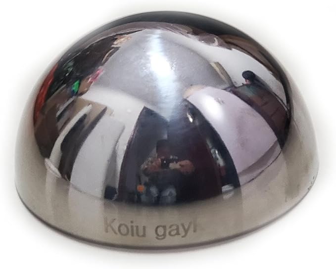 6pcs Hollow Hemisphere Ball Gazing Ball Half for Outdoor Decoration Shopping Mall Decor Wall Decorated (Silver)