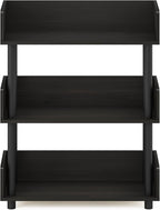 Furinno Turn-N-Tube 3-Tier Freestanding Multipurposes Display Rack, Bookshelf, Espresso