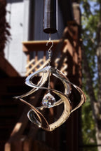 Red Carpet Studios The Original Helix Cosmix Wind Spinner, 11-Inch, Chrome and Crystal