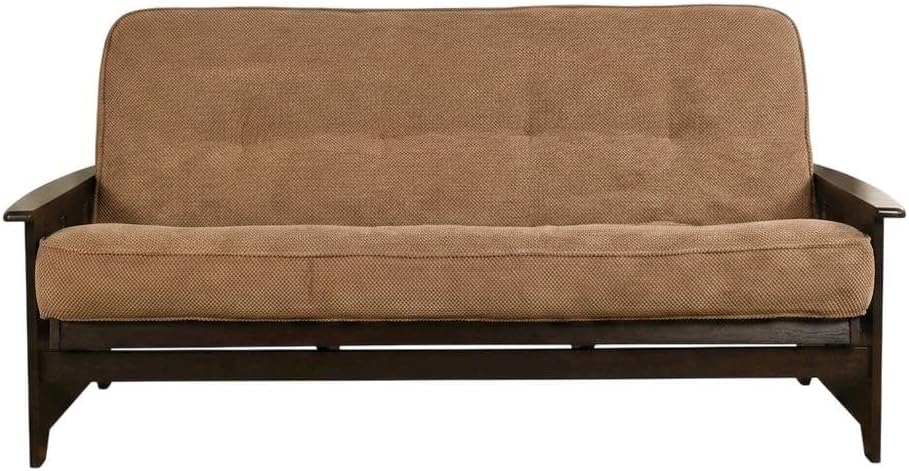 Starlight Canyon Home Brown Futons with 100% Polyester Fabric, Durable Frame, Stylish and Comfortable for Living Room, Guest Room, Modern Home Decor