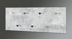 HAKU Furniture Wardrobe, Metal, Concrete Optic/Chrome, 5.5 x 80 x 30 cm