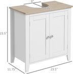 Under-Sink Bathroom Storage Cabinet with Adjustable Shelves