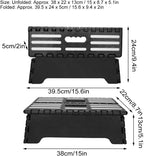 Generic Portable Folding Step Stool Nonslip for Elderly Assistant Lightweight Plastic 120KG Capacity 1 Unit