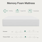 Novilla Twin Mattress for Kids, 5 Inch Twin Bed Mattresses in a Box, Gel Memory Foam Mattresses for Cooling Night Sleep, Pressure Relief, CertiPUR-US Certified