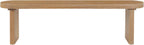 Merax 62.8" Solid Pine Dining Bench with Thick Block Legs – Rustic Modern Wood Seating for 3 Adults, Heavy Duty 350lbs Capacity, Natural Finish for Farmhouse Dining Room & Kitchen