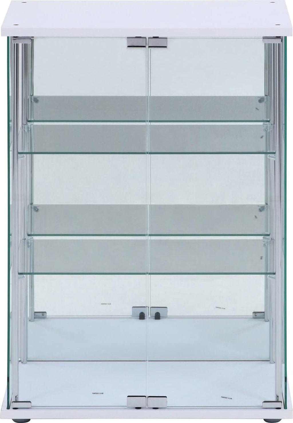 不二貿易(Fujiboeki) Fuji Boeki 72802 Collection Case, Figure Case, 3 Tiers, Width 23.8 x Depth 14.4 x Height 33.5 inches (60.5 x 36.5 x 85 cm), White, Wide Type, Rear Mirror