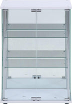 不二貿易(Fujiboeki) Fuji Boeki 72802 Collection Case, Figure Case, 3 Tiers, Width 23.8 x Depth 14.4 x Height 33.5 inches (60.5 x 36.5 x 85 cm), White, Wide Type, Rear Mirror