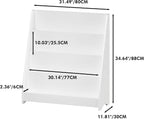 4-Tier Kids Bookshelf Toddler Book Display for Bedroom Playroom | Multi-tier open display shelf for books and toys. Durable engineered wood. Perfect for kids bedroom, playroom, or classr