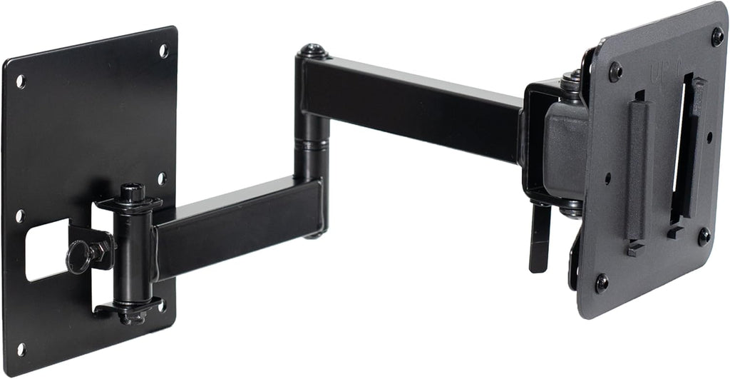 VIVO Black RV TV Mount with Arm for VESA 100x100mm, Mount-VWRV3 | Articulating Extension, Quick Disconnect Plastic Polymer Mount, Low Profile Wall Bracket for Camping Indoor Use, Holds 22 lbs