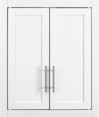 Crosley Furniture Savannah Wall Mounted Bathroom Storage Medicine Cabinet with Shelves, Snow
